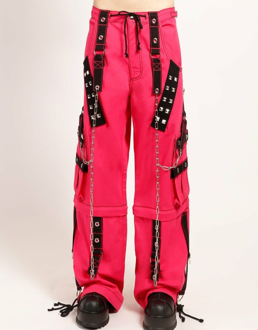 Women * | Trippnyc.Com Women Dark Cuff Pant Pink Pink/Black