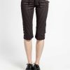 Women * | Trippnyc.Com Pinstripe Knee Short Black/Pink