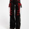 Women * | Trippnyc.Com Women Midnight Dark Street Chain Pant Black/Red