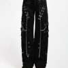 Women * | Trippnyc.Com Women Dark Cuff Pant Black Black/Black