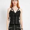 Women * | Trippnyc.Com Stripe Voidoid Corset Women God Father Stripe