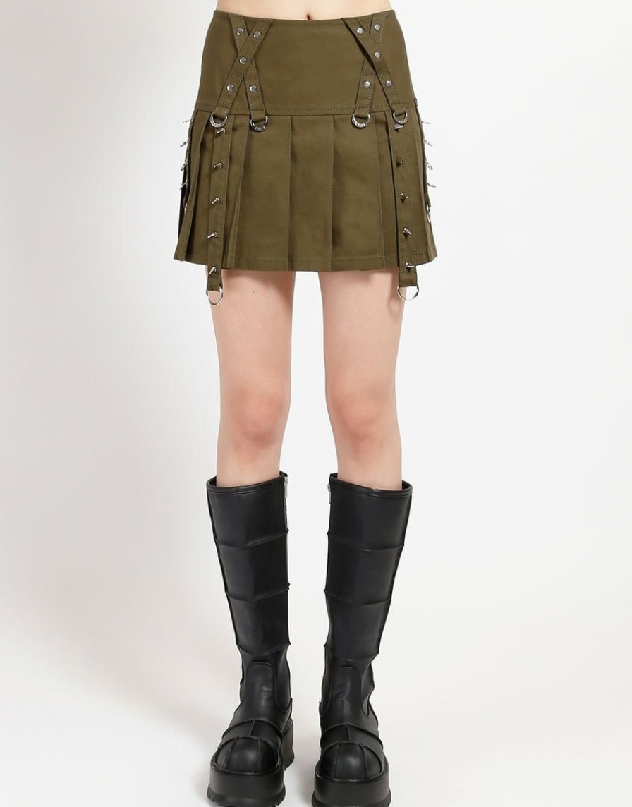 Women * | Trippnyc.Com X Skirt Women Army