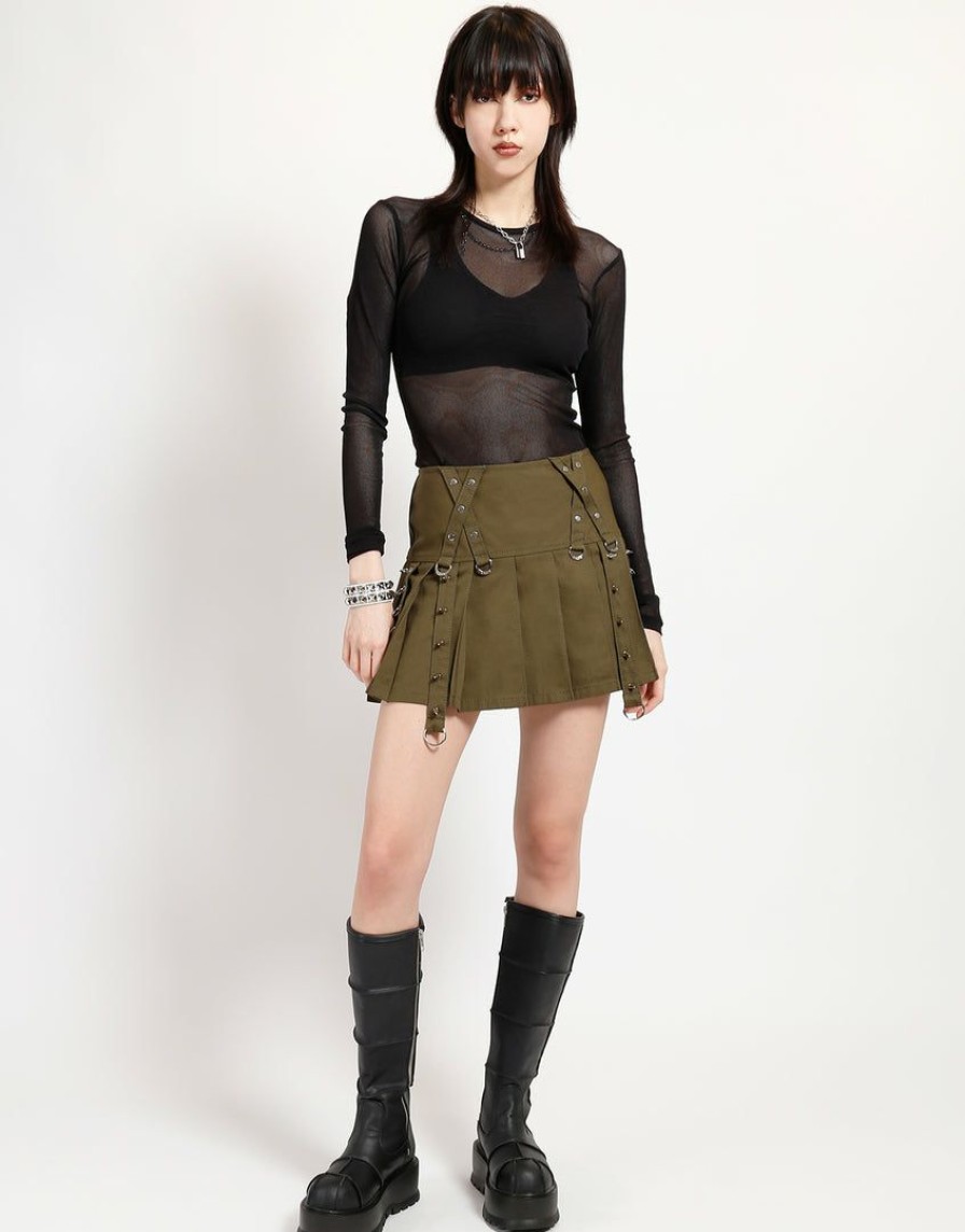 Women * | Trippnyc.Com X Skirt Women Army