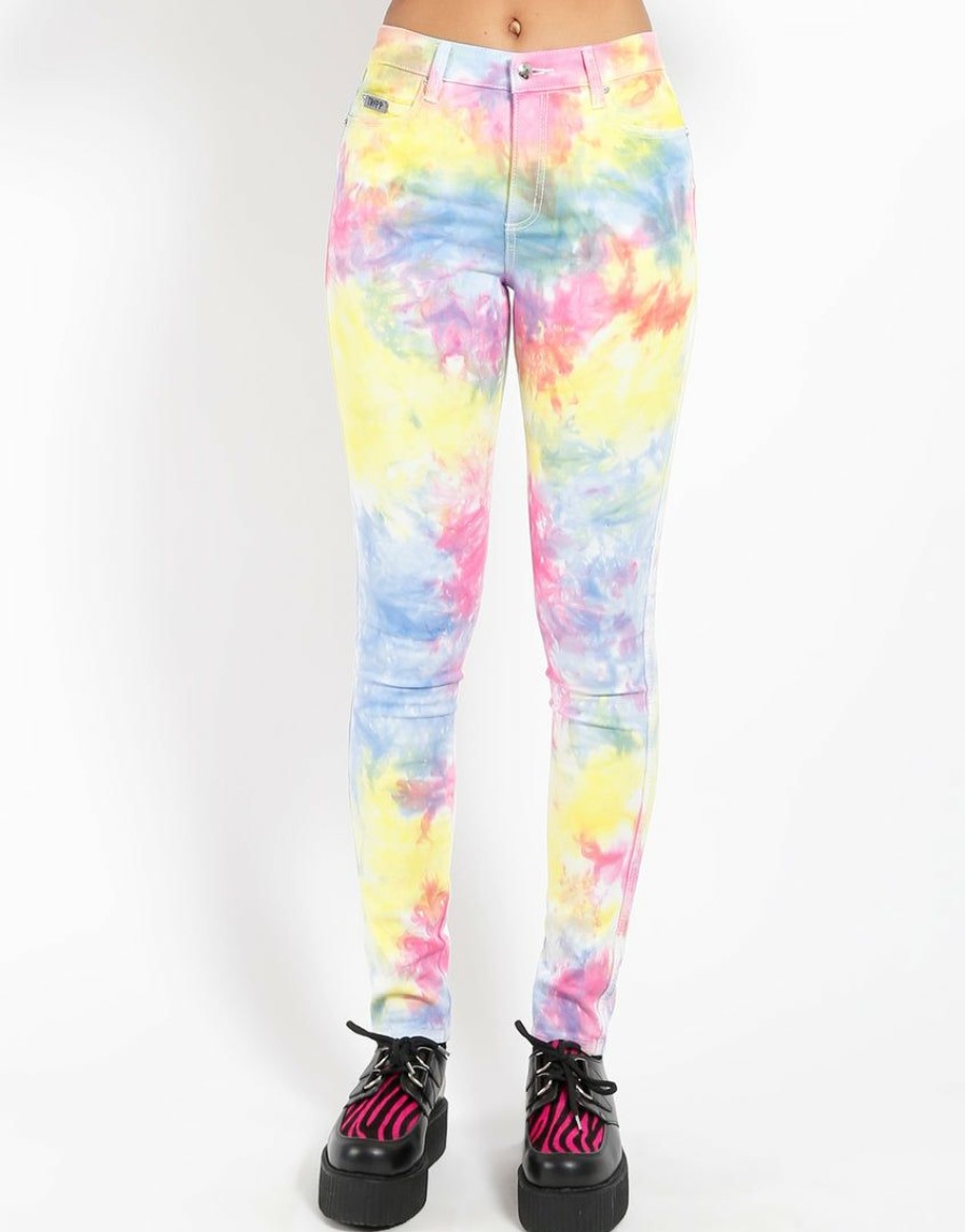 Women * | Trippnyc.Com High Waist Festival Jean Women Tie Dye