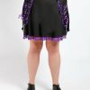 Women * | Trippnyc.Com Curve Lolita Suspender Skirt Purple Black/Purple