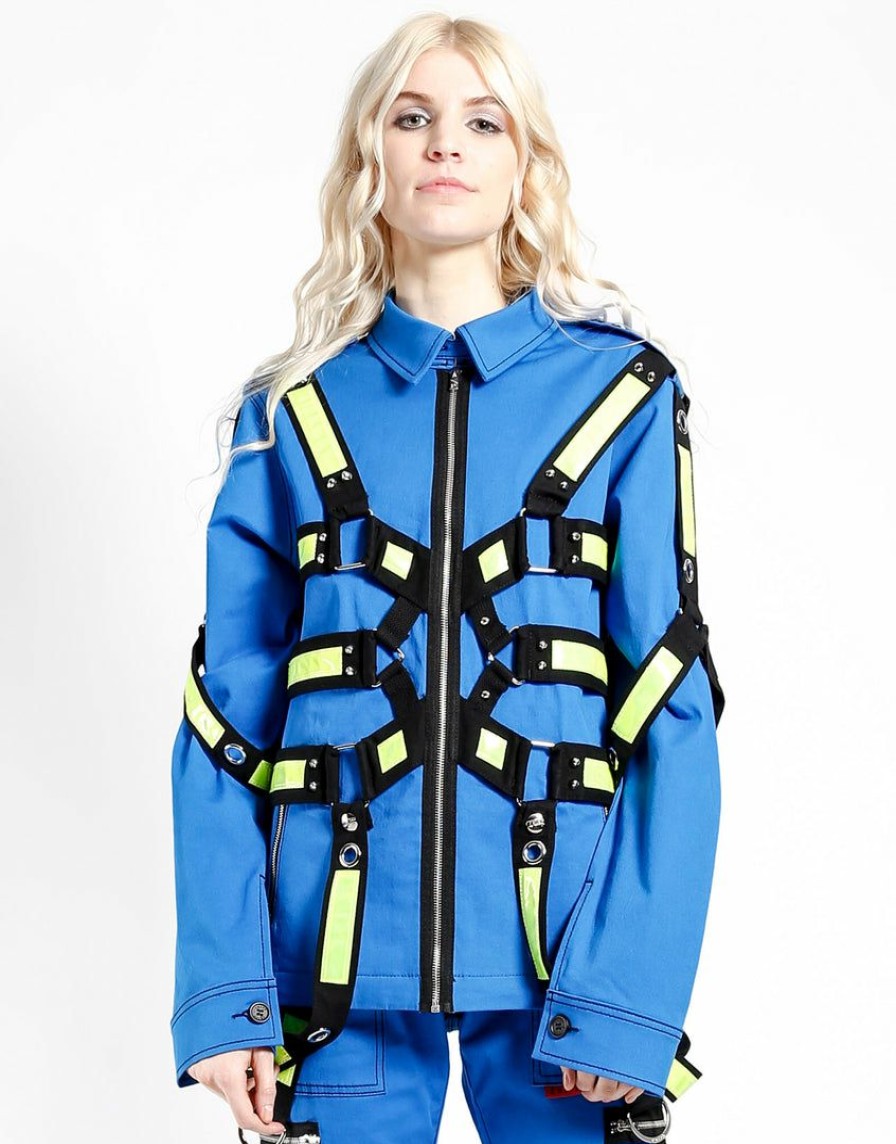 Women * | Trippnyc.Com Electric Jacket Blue