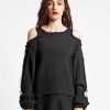 Women * | Trippnyc.Com Punk Top Women Black