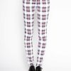 Women * | Trippnyc.Com Women T-Back Jean White Tartan Plaid