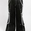 Women * | Trippnyc.Com Women Curve Lolita Dark Street Pant White Black/White