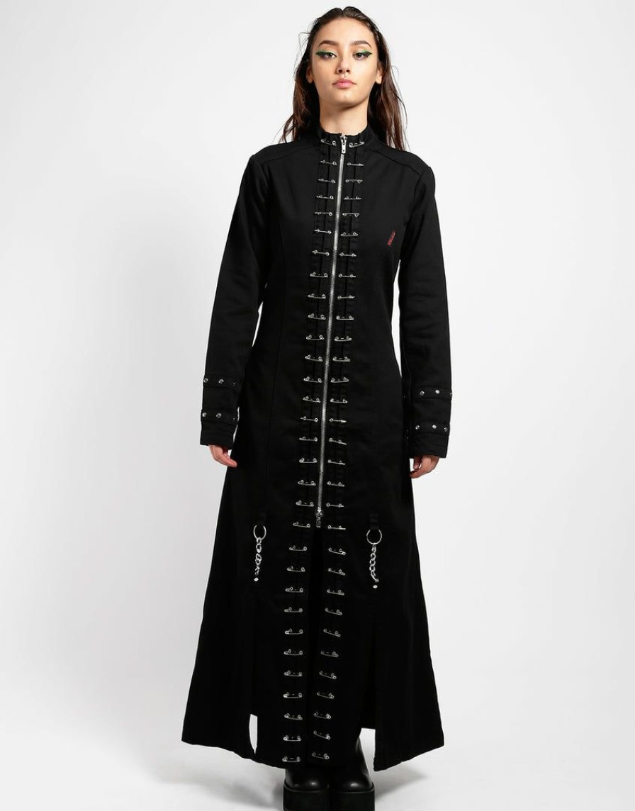 Women * | Trippnyc.Com Women Pinhead Coat Black