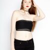 Women * | Trippnyc.Com Women Fishnet Bandeau Black