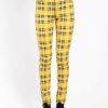 Women * | Trippnyc.Com High Waist T-Back Jean Yellow Plaid