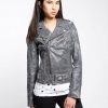 Women * | Trippnyc.Com Shine On Moto Women Silver