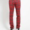 Bottoms * | Trippnyc.Com Tartan Top Cat Pant Men Red Plaid