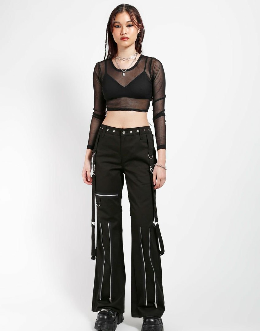 Women * | Trippnyc.Com Strap It Pant Black