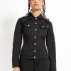 Women * | Trippnyc.Com Trash & Vaudeville Dream Jean Jacket Black