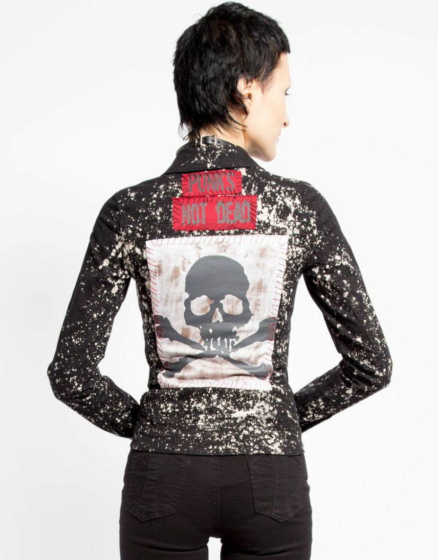 Women * | Trippnyc.Com Punk Alive Jacket Women Black