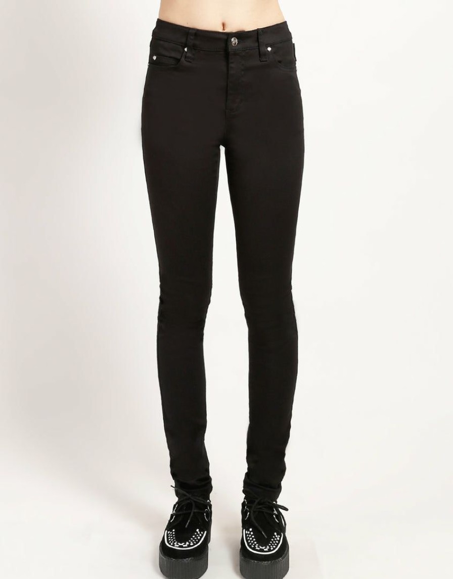 Women * | Trippnyc.Com High Waist T-Back Jean Women Black