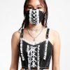 Women * | Trippnyc.Com Lolita Face Cover Black/White