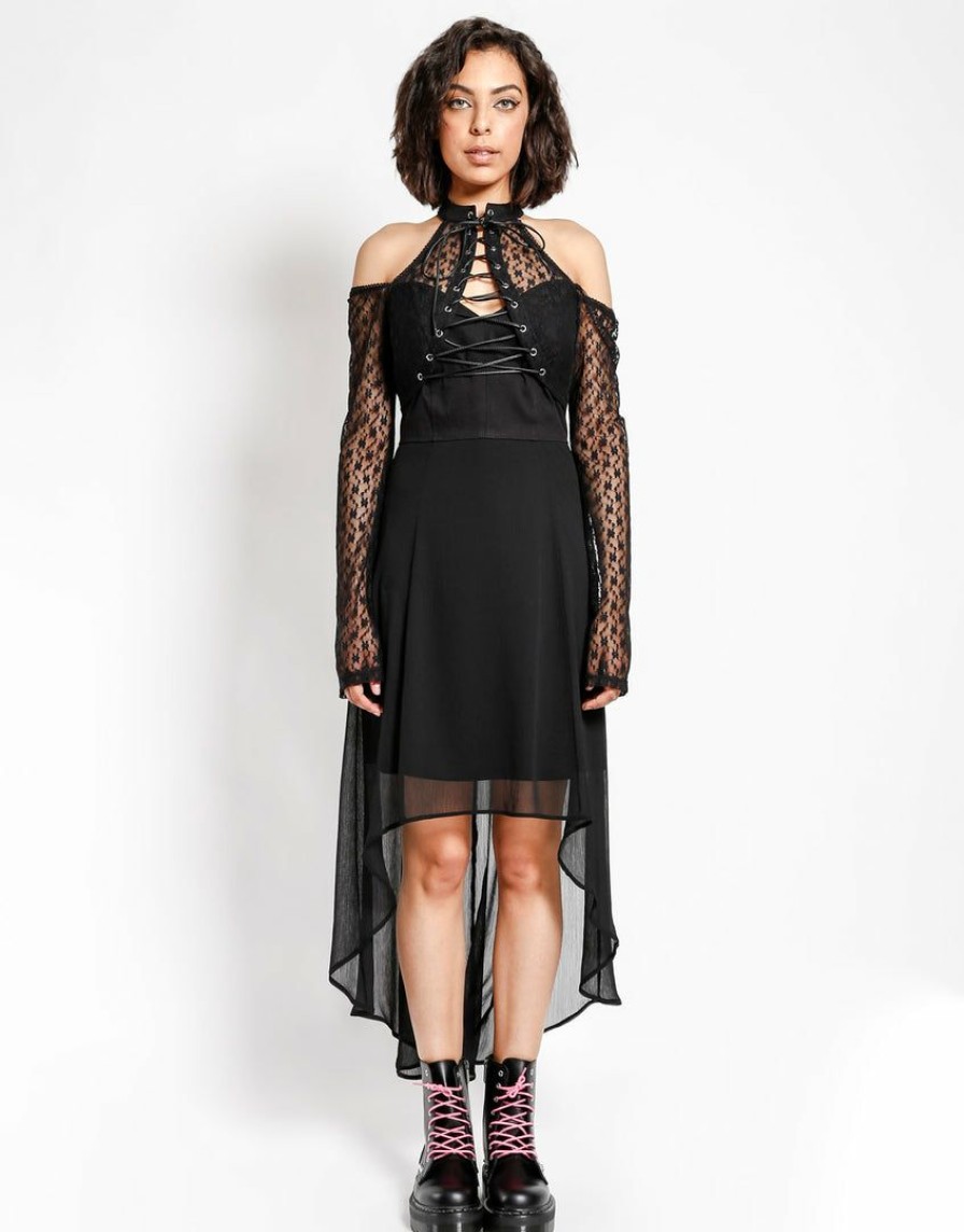 Women * | Trippnyc.Com Night Vision Dress Black