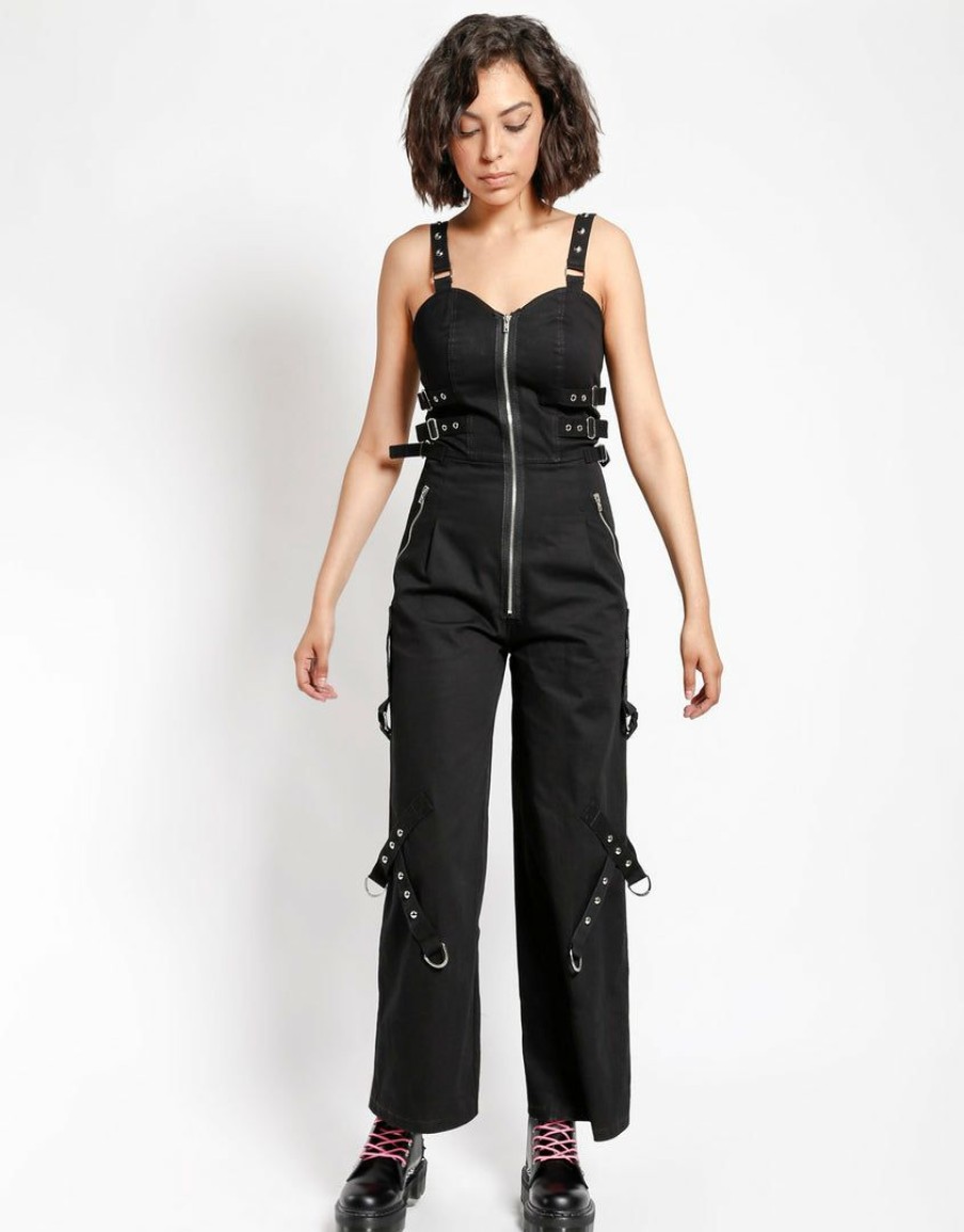 Women * | Trippnyc.Com Women Jett Jumpsuit Black