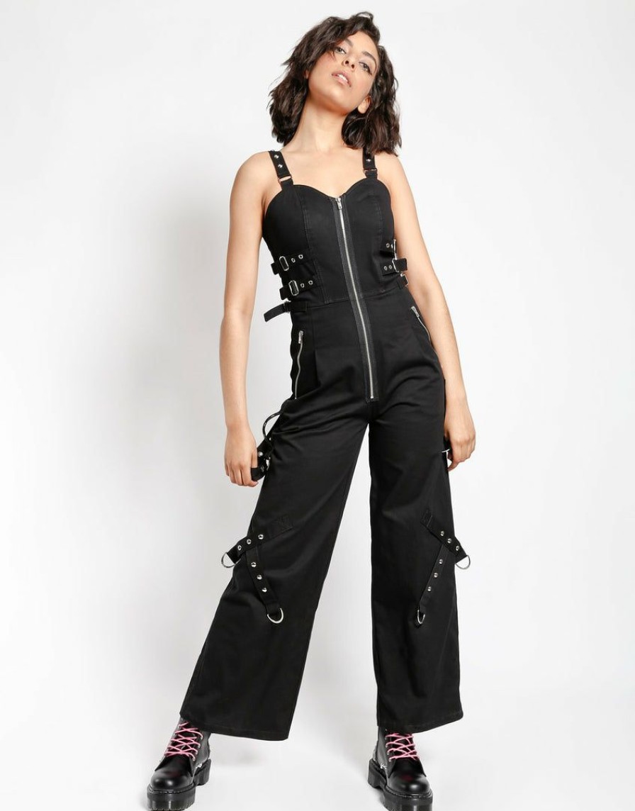 Women * | Trippnyc.Com Women Jett Jumpsuit Black