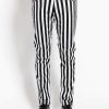 Bottoms * | Trippnyc.Com Rocker Jean Medium Stripe Men Medium Black/White Stirpes