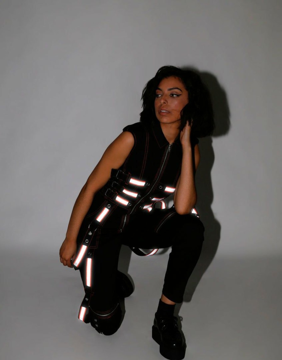 Women * | Trippnyc.Com Women Astro Jumpsuit Black