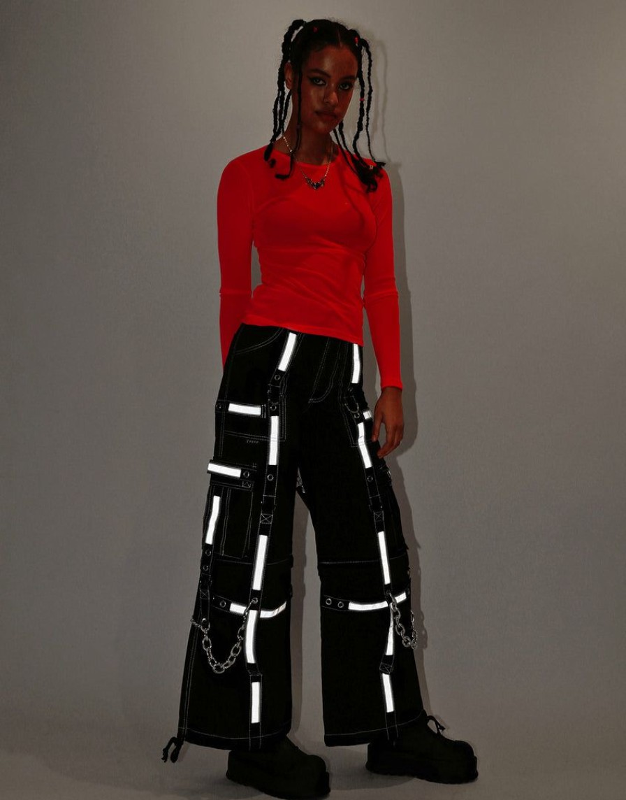 Women * | Trippnyc.Com Reflector Dark Street Pant Women Black