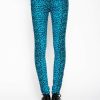 Women * | Trippnyc.Com Women T-Back Jean Turquoise Leopard