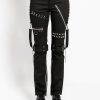 Women * | Trippnyc.Com Women Studded Bondage Pant Black