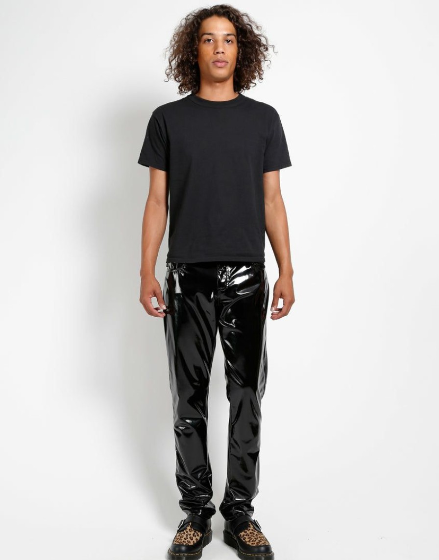 Bottoms * | Trippnyc.Com Vinyl Pant Black