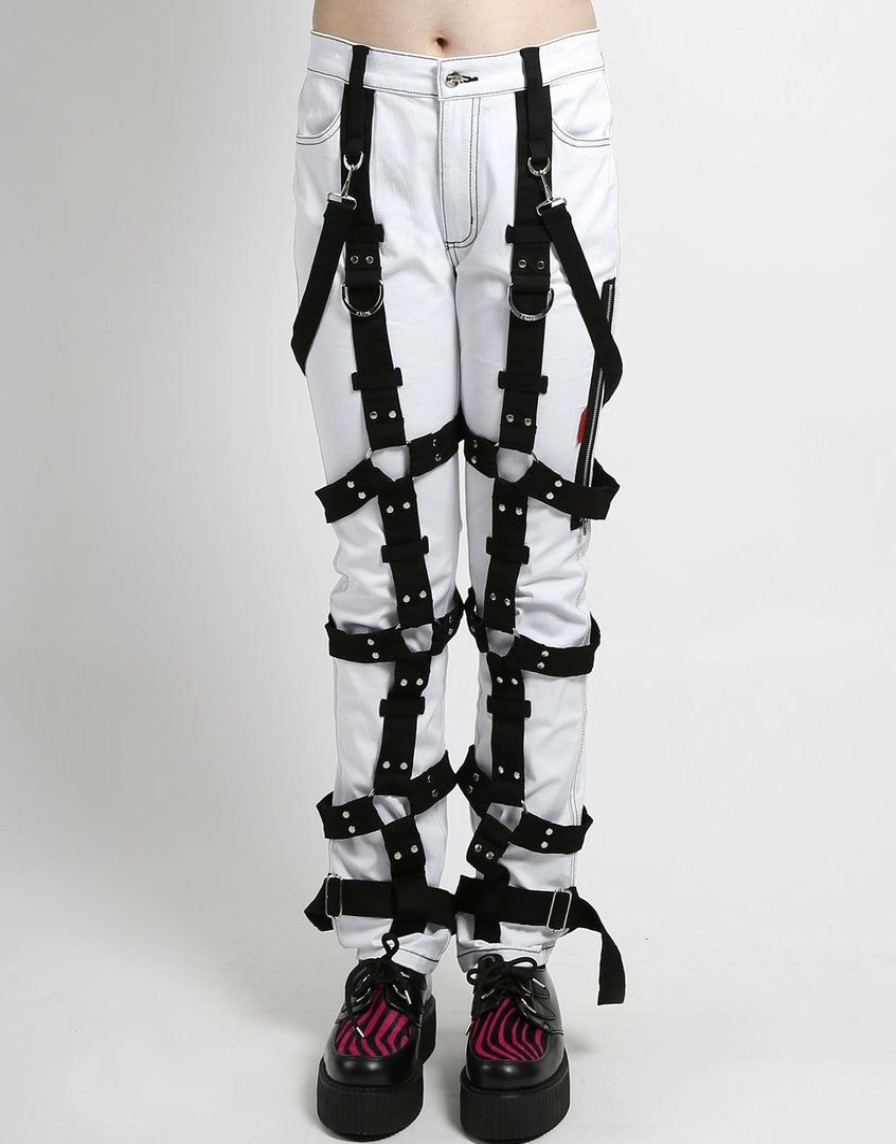 Women * | Trippnyc.Com The Harness Pant White/Black