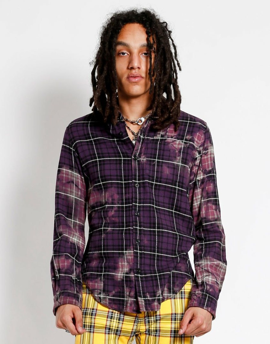 Men * | Trippnyc.Com Men Trash & Vaudeville Dyed Flannel Assorted