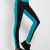 Women * | Trippnyc.Com Split Front Skinny Black/Teal