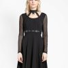 Women * | Trippnyc.Com Choker Dress Women Black