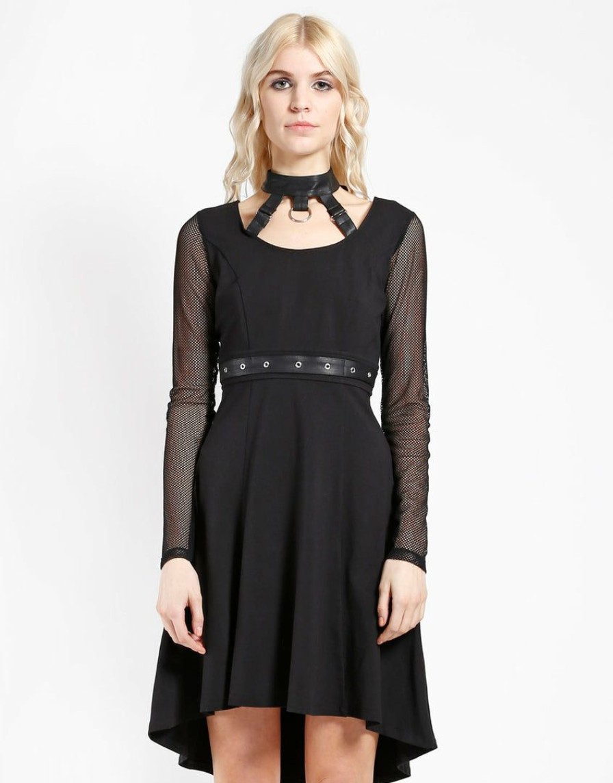 Women * | Trippnyc.Com Choker Dress Women Black