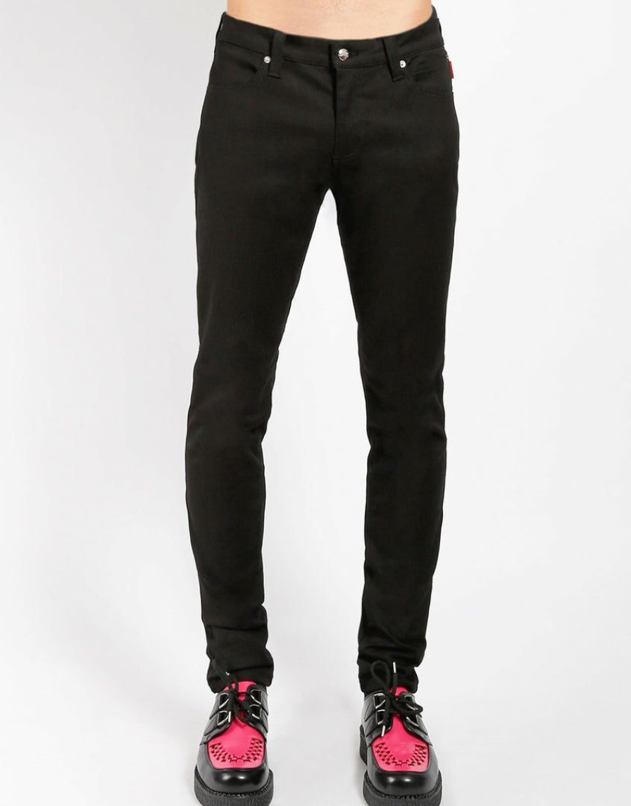 Bottoms * | Trippnyc.Com Rocker Jean Men Black