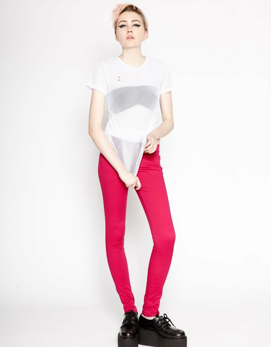 Women * | Trippnyc.Com Women T-Back Jean Raspberry