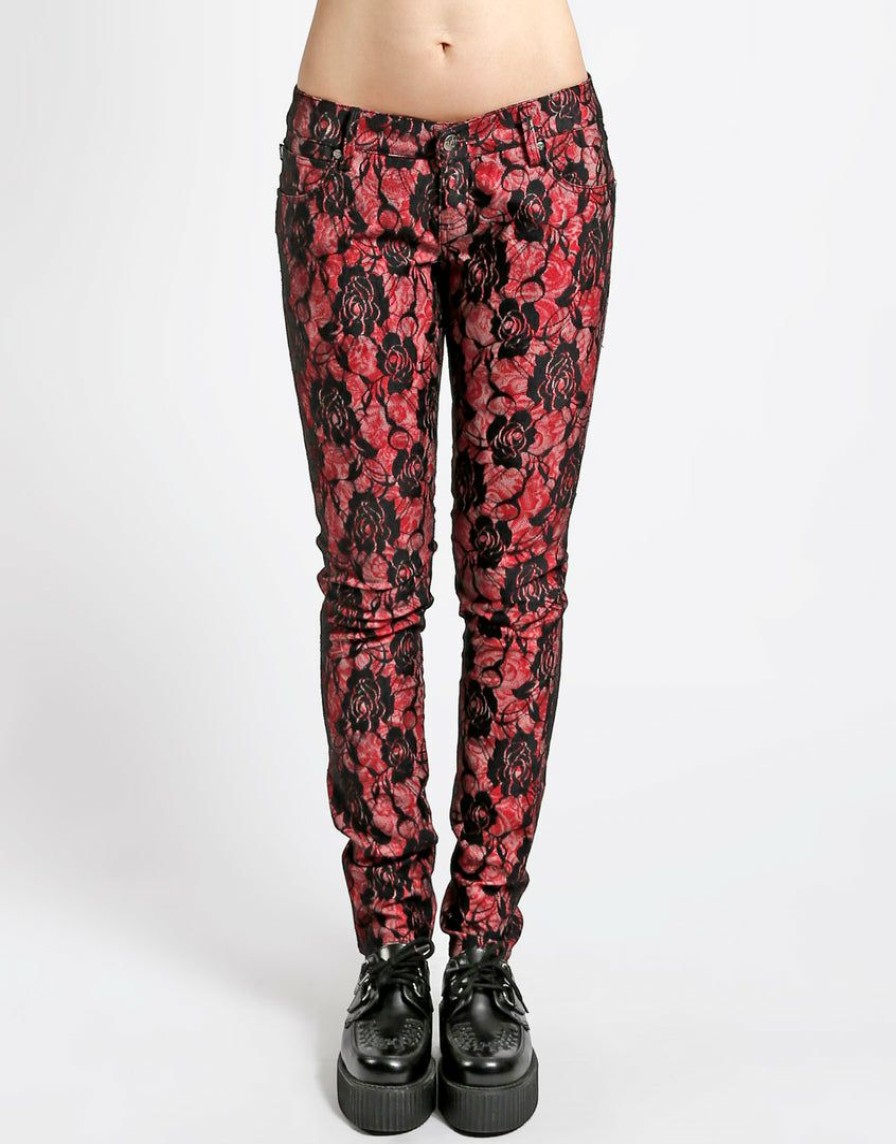 Women * | Trippnyc.Com Pant Rose Lace