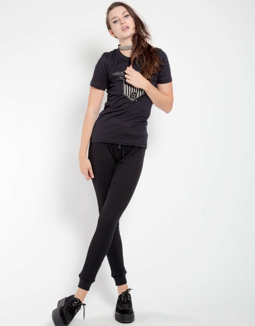 Women * | Trippnyc.Com Women Thermal Jogger Black