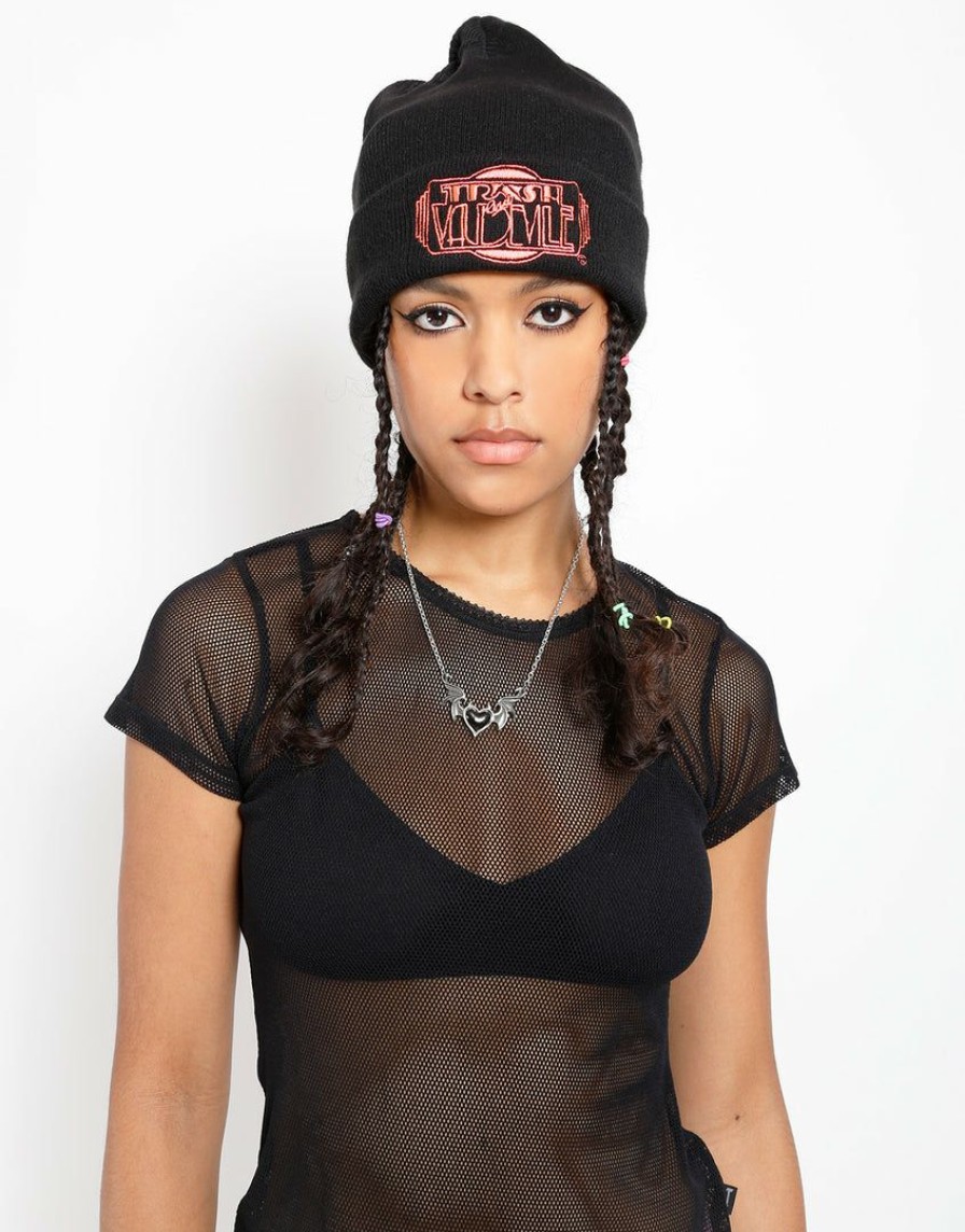 Women * | Trippnyc.Com Trash & Vaudeville Logo Beanies Women Pink