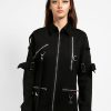 Women * | Trippnyc.Com Utility Jacket Women Black