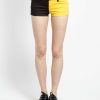 Women * | Trippnyc.Com Split Personality Short Women Black/Yellow