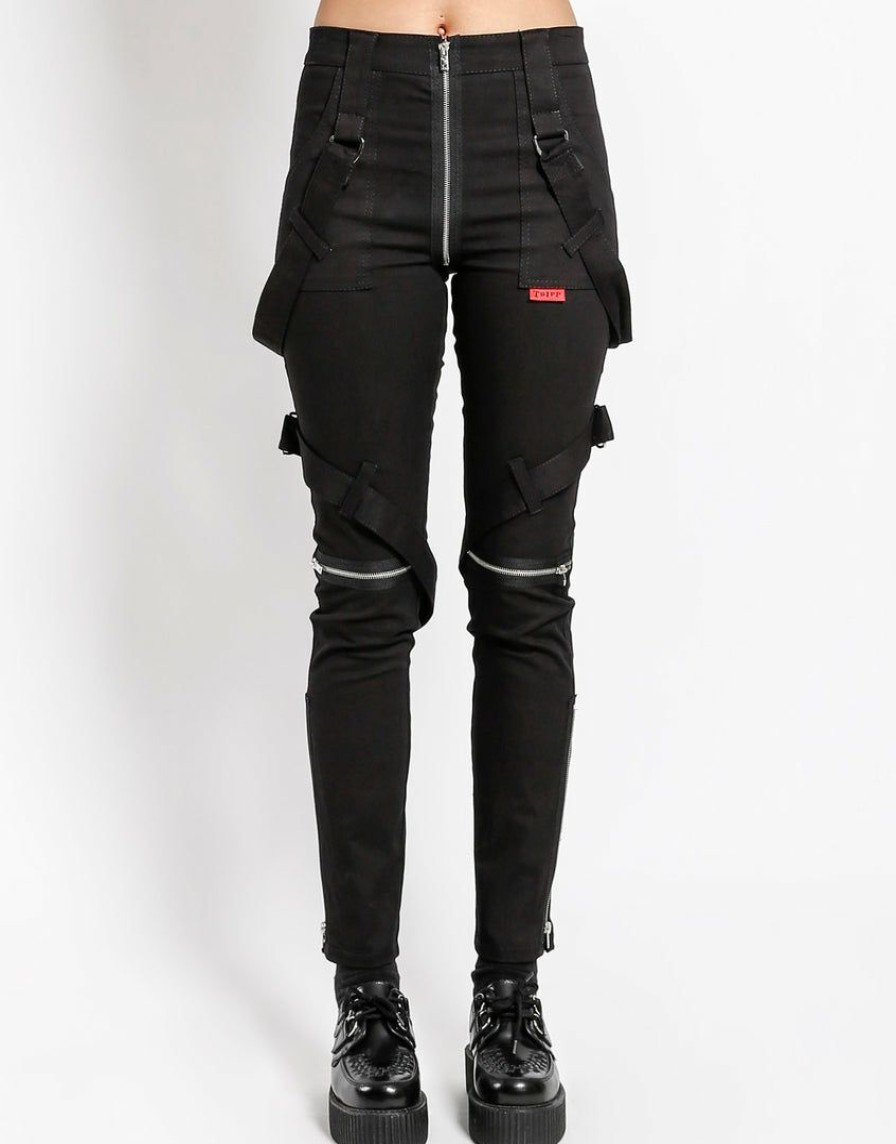 Women * | Trippnyc.Com Women No Regrets Bondage Pant Black