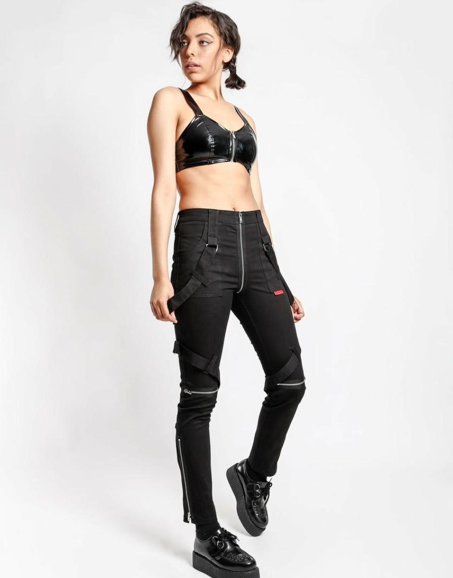 Women * | Trippnyc.Com Women No Regrets Bondage Pant Black