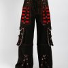 Women * | Trippnyc.Com Electro Pant Red Black/Red