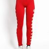 Women * | Trippnyc.Com Cut Out Legging Red