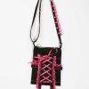 Women * | Trippnyc.Com Lolita Shoulder Bag Pink Black/Pink