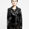 Women * | Trippnyc.Com Women Vinyl Moto Black